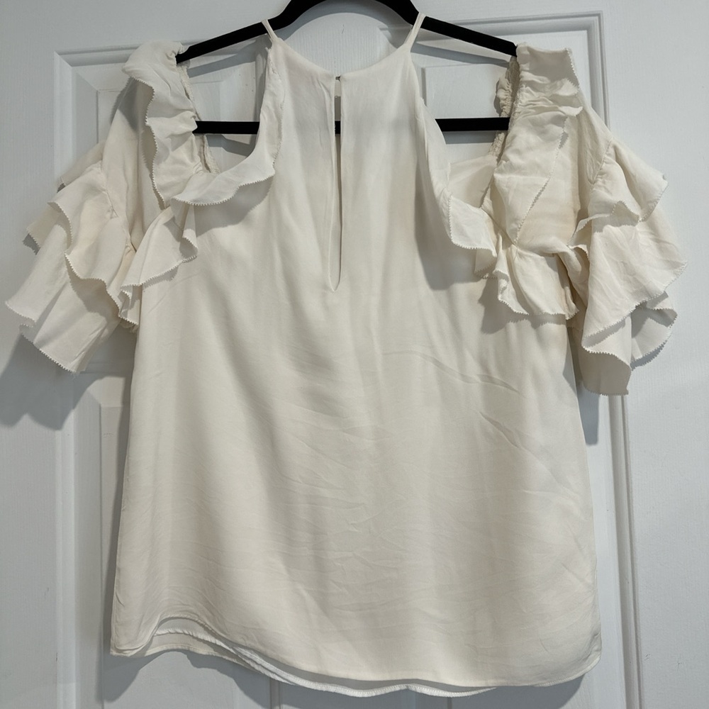 Parker Cream Ruffle Blouse - Picture 5 of 6